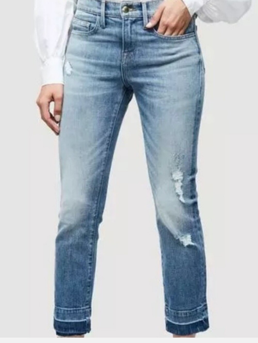 Frame Denim Le Boy Distressed  Jeans